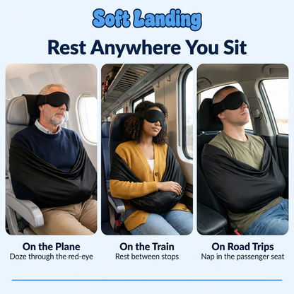 Rest anywhere you sit: plane, train and road trips