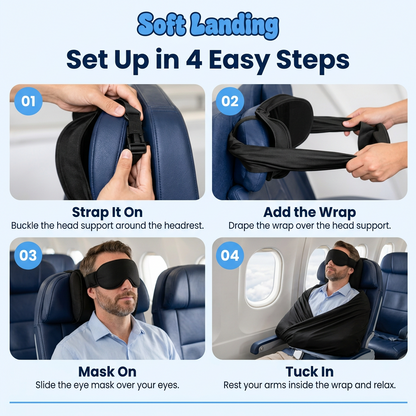 Set up the Soft Landing Travel Sleep Set in 4 easy steps